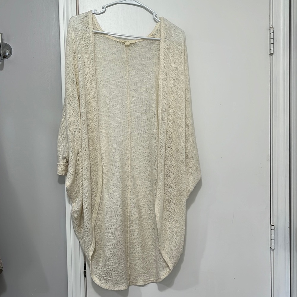 Long white sweater